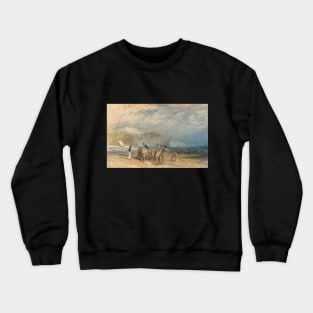 Folkestone Harbour and Coast to Dover, 1829 Crewneck Sweatshirt